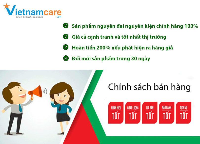 NHỮNG CAM KẾT THƯƠNG MẠI KHI MUA THIẾT BỊ AN NINH TẠI Vietnamcare