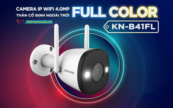 Camera Wifi Full Color 4MP KBONE KN-B41FL