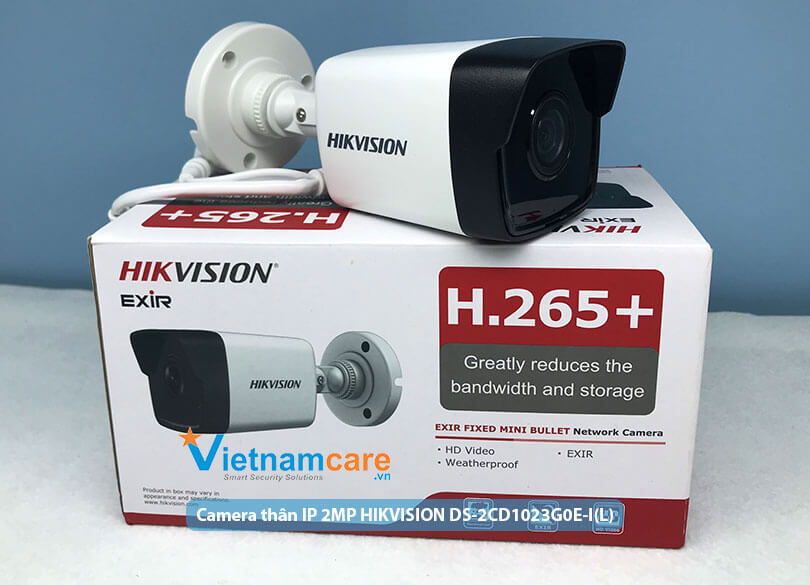 Camera hồng ngoại Thân IP 2MP HIKVISION DS-2CD1023G0E-I(L) 