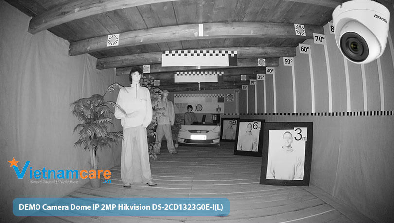 Hình ảnh quan sát ban đêm camera IP Hikvision DS-2CD1323G0E-I(L)