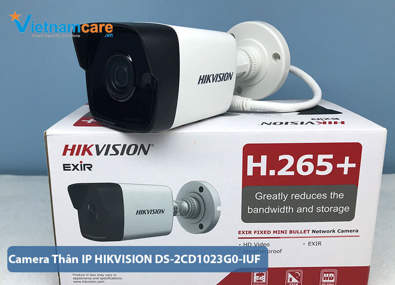 Camera Thân hồng ngoại IP 2MP HIKVISION DS-2CD1023G0-IUF