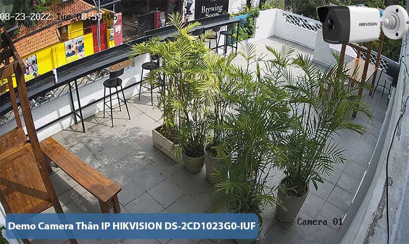 Demo Camera Thân hồng ngoại IP 2MP HIKVISION DS-2CD1023G0-IUF