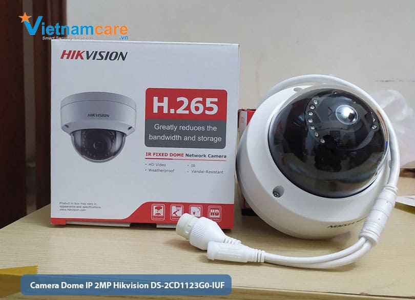 Camera Dome IP 2MP HIKVISION DS-2CD1123G0-IUF