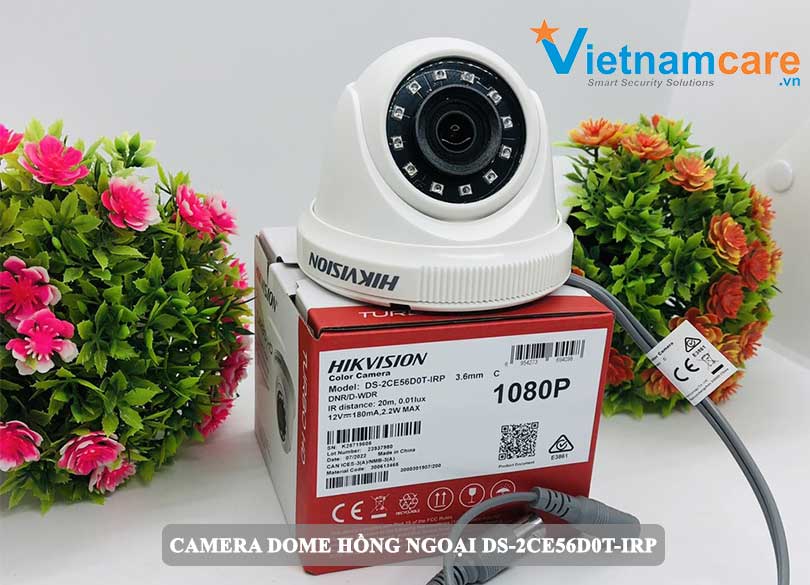 Camera HD-TVI Dome 2.0 Megapixel HIKVISION DS-2CE56D0T-IRP