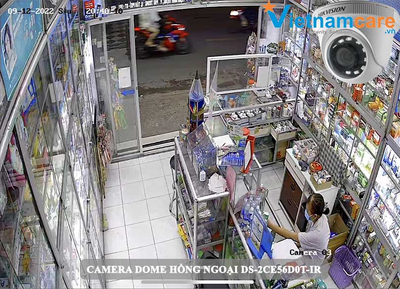 Hình ảnh thực tế lắp đặt camera hồng ngoại cho khách hàng
