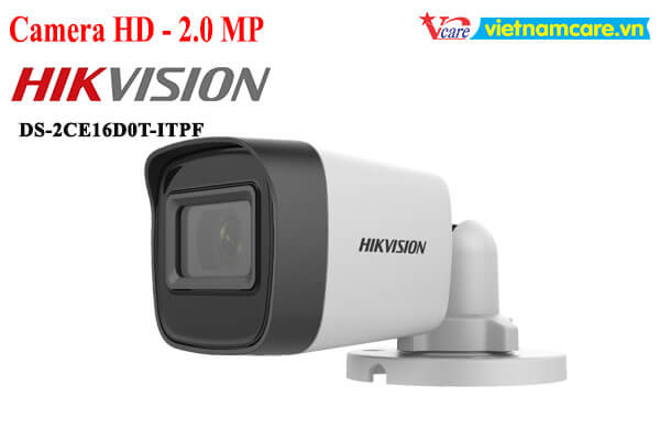 Camera Thân HDTVI 2MP HIKVISION DS-2CE16D0T-ITPF
