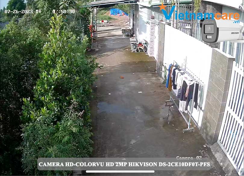 Dòng camera có màu 24/7, có âm thanh HD 2.0MP HIKVISION DS-2CE10DF0T-PFS