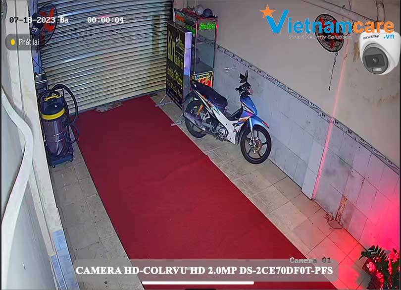 Hình ảnh thực tế camera có màu sắc 24/7 quan sát ban đêm