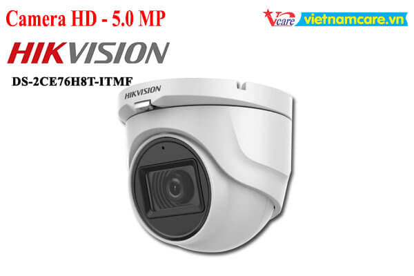 Camera Dome HD-TVI hồng ngoại 5.0 Megapixel HIKVISION DS-2CE76H8T-ITMF
