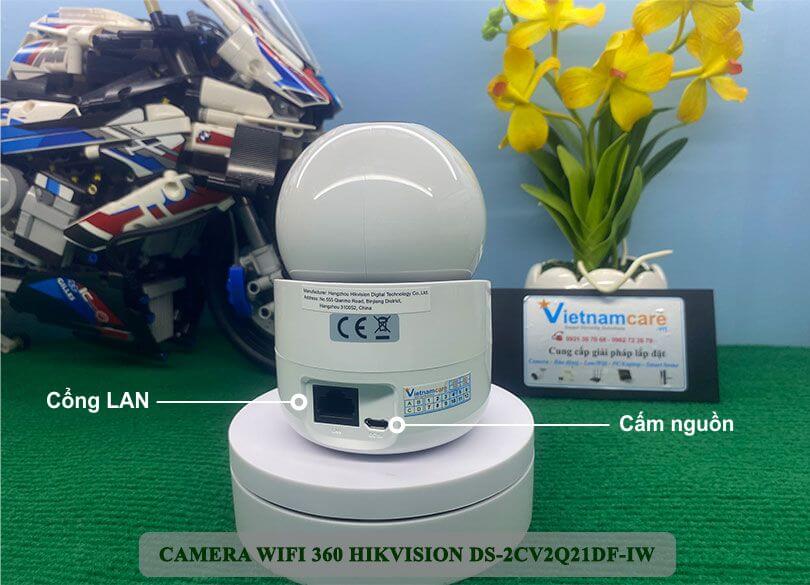 Camera IP Wifi 360 HIKVISION DS-2CV2Q21FD-IW - Hỗ trợ kết nối có dây và không dây