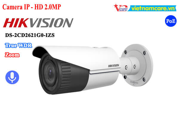 Camera IP hồng ngoại 2.0 Megapixel HIKVISION DS-2CD2621G0-IZS