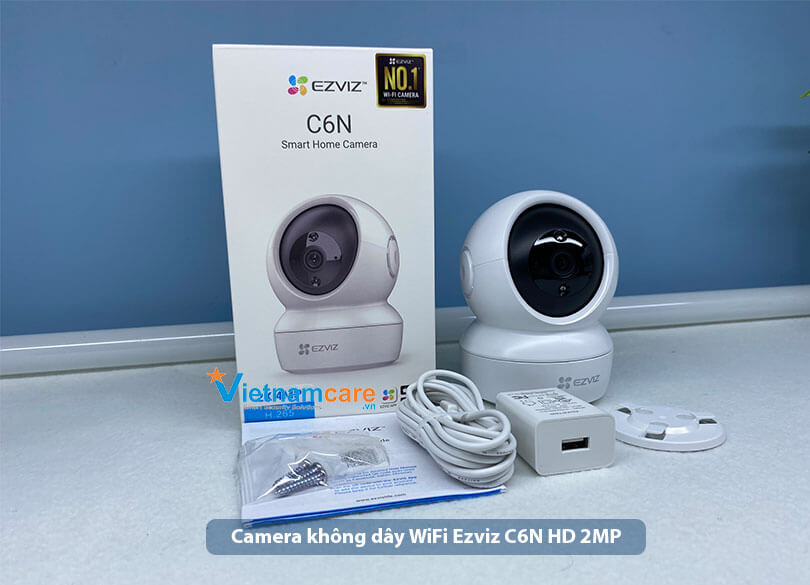 Camera không dây xoay 360 độ EZVIZ C6N độ phân giải HD 2.0MP