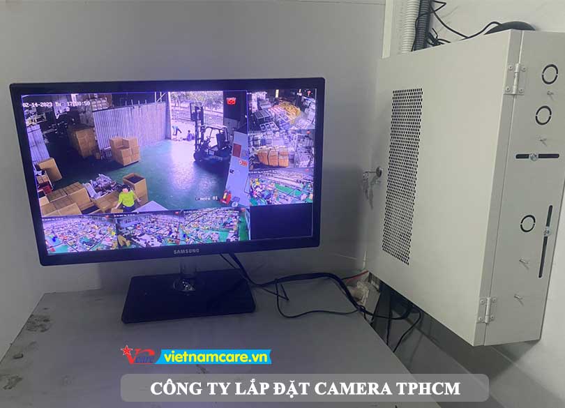 Lắp đặt camera tại TPHCM của Vietnamcare được tặng tủ jack đựng đầu ghi và thiết bị mạng
