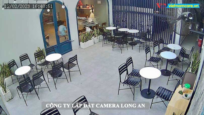 Lắp đặt camera cho quán cafe tại Long an