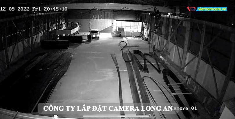 Hình ảnh xem ban đêm camera HD 2.0MP được lắp đặt tại Long An
