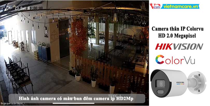 Hình ảnh ban đêm của dòng camera IP Colorvu 