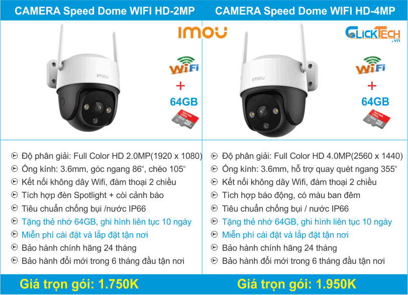 giá lắp đặt trọn gói camera Speed Dome Imou tại Tphcm