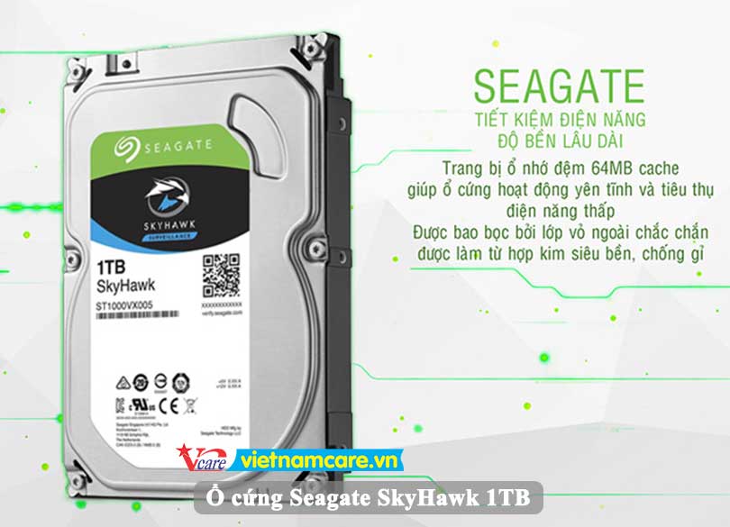 Ổ cứng HDD Seagate SkyHawk 1TB ST1000VX005