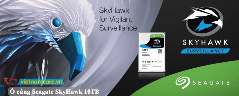 Ổ cứng HDD Seagate Skyhawk AI 10TB 3.5 SATA ST10000VE001