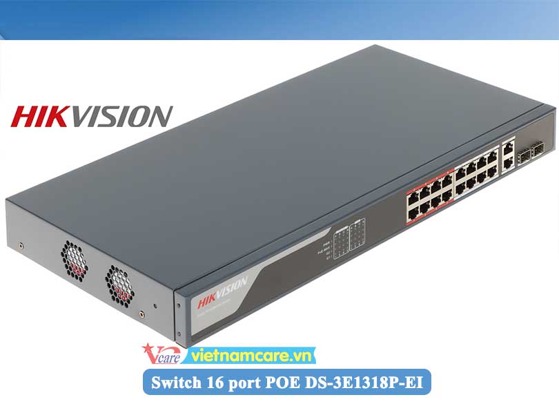 Thiết bị mạng chính hãng Smart Switch mạng POE 4 cổng HIKVIOSN DS-3E1105P-EI