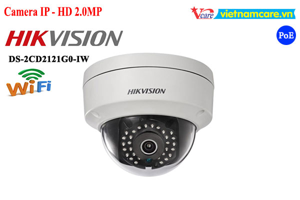 Camera Dome IP WIFI 2.0 Megapixel HIKVISION DS-2CD2121G0-IW