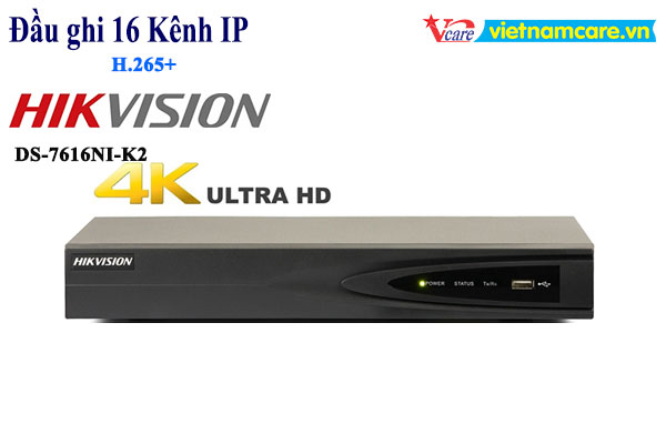 Đầu ghi hình camera IP Ultra HD 4K 16 kênh HIKVISION DS-7616NI-K2