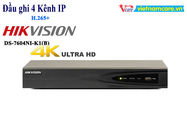 Đầu ghi hình camera IP 4 kênh HIKVISION DS-7604NI-K1 (B)