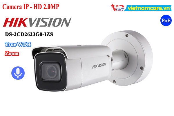 Camera IP hồng ngoại 2.0 Megapixel HIKVISION DS-2CD2623G0-IZS