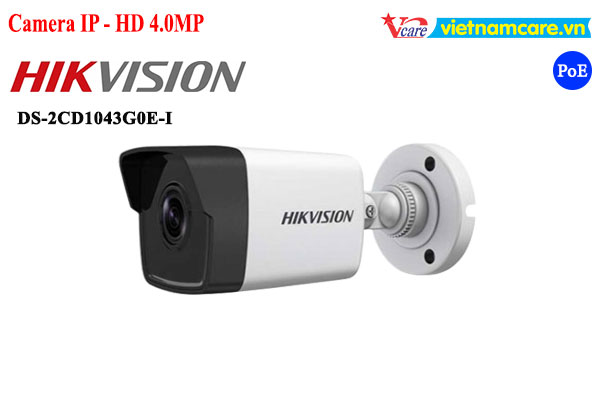 Camera IP hồng ngoại 4.0 Megapixel HIKVISION DS-2CD1043G0E-I