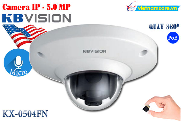 Camera Smart IP Kbvision KX-0504FN (Dome 5.0MP)