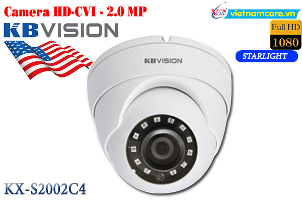 Camera Dome hồng ngoại 2.0 Megapixel KBVISION KX-S2002C4