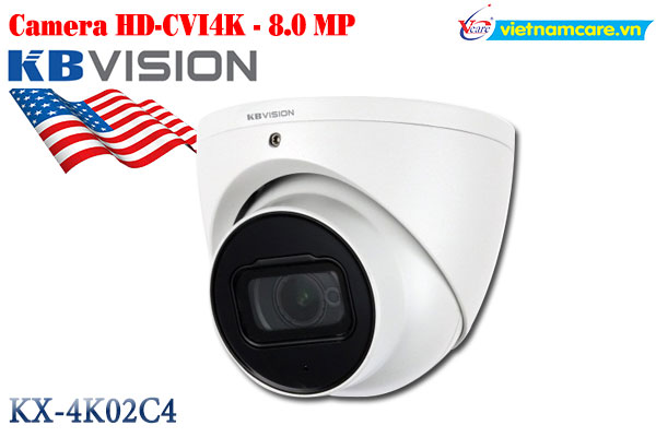 Camera Dome 4 in 1 hồng ngoại 8.0 Megapixel KBVISION KX-4K02C4