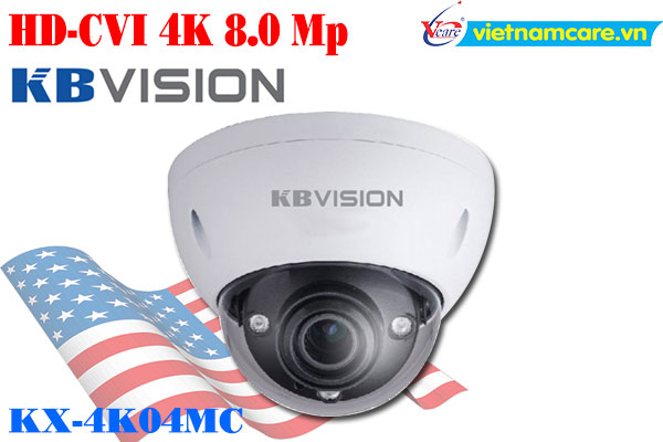 Camera Dome HDCVI hồng ngoại 4K KBVISION KX-4K04MC