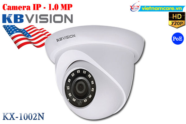 Camera IP Dome hồng ngoại 1.0 Megapixel KBVISION KX-1002N