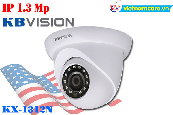 Camera IP Dome hồng ngoại 1.3 Megapixel KBVISION KX-1312N