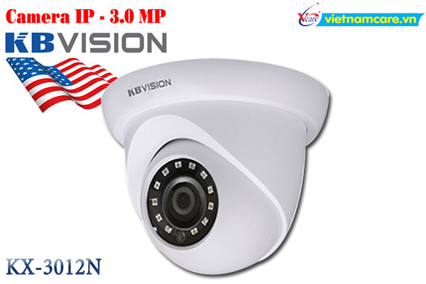 Camera IP Dome hồng ngoại 3.0 Megapixel KBVISION KX-3012N