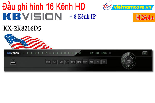 Đầu ghi hình HDCVI 16 kênh KBVISION KX-2K8216D5