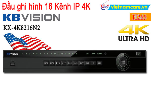 Đầu ghi hình camera IP 16 kênh KBVISION KX-4K8216N2