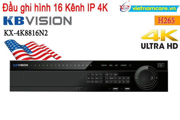 Đầu ghi hình camera IP 16 kênh KBVISION KX-4K8816N2