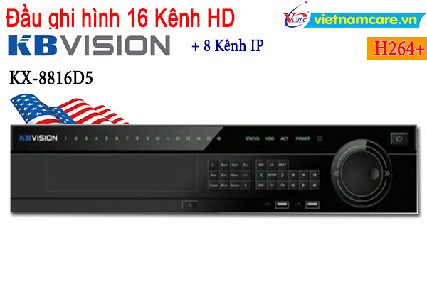 Đầu ghi hình 16 kênh 5 in 1 KBVISION KX-8816D5