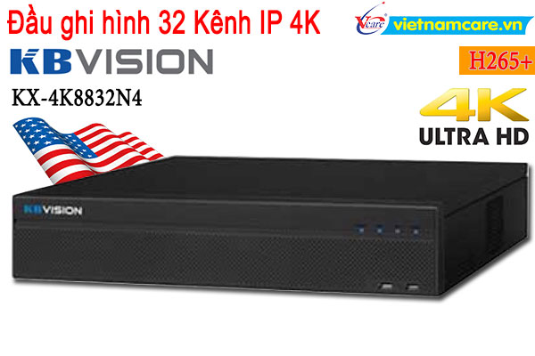 Đầu ghi hình camera IP 32 kênh KBVISION KX-4K8832N4