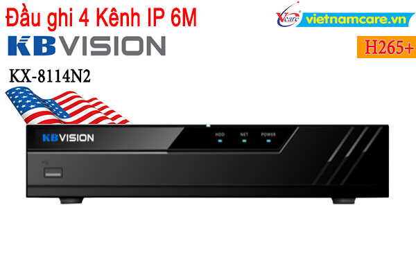 Đầu ghi hình camera IP 4 kênh KBVISION KX-8114N2