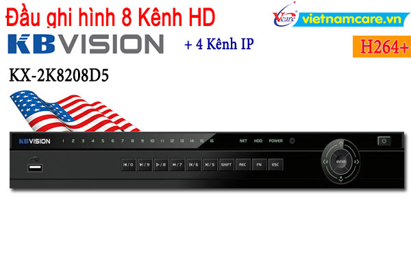 Đầu ghi hình HDCVI 8 kênh KBVISION KX-2K8208D5