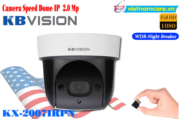 Camera IP PTZ mini Kbvision KX-2007IRPN (2.0MP)