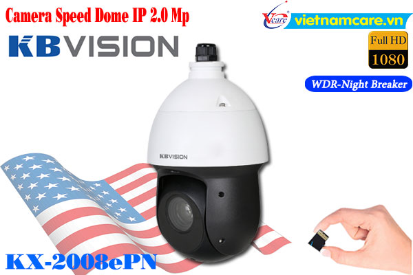 Camera Speed Dome IP 2MP KBVISION KX-2008ePN