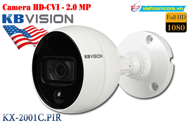 Camera HDCVI hồng ngoại 2.0 Megapixel KBVISION KX-2001C.PIR