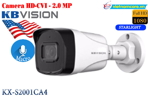 Camera hồng ngoại 2.0 Megapixel KBVISION KX-S2001CA4