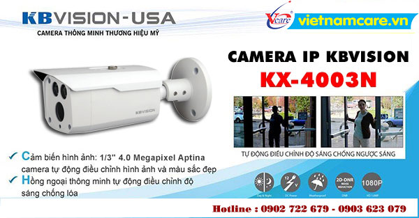 Camera IP 4MP Kbvision KX-4003N