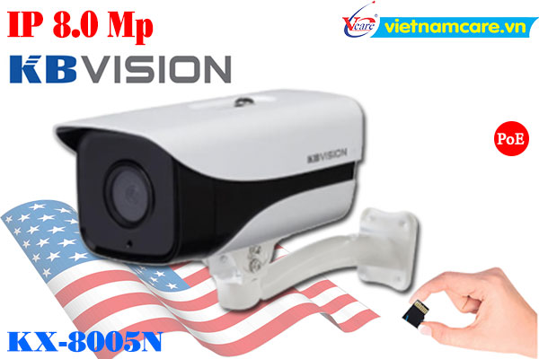 Camera IP hồng ngoại 8.0 Megapixel KBVISION KX-8005N