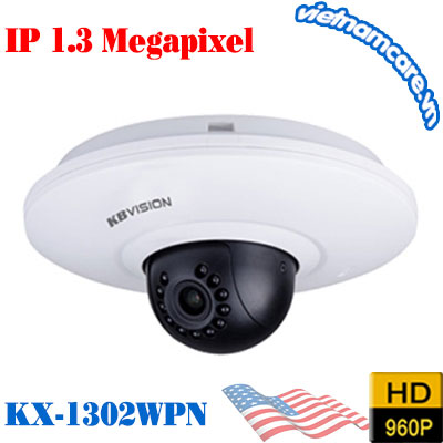 Camera IP Dome hồng ngoại không dây 1.3 Megapixel KBVISION KX-1302WPN